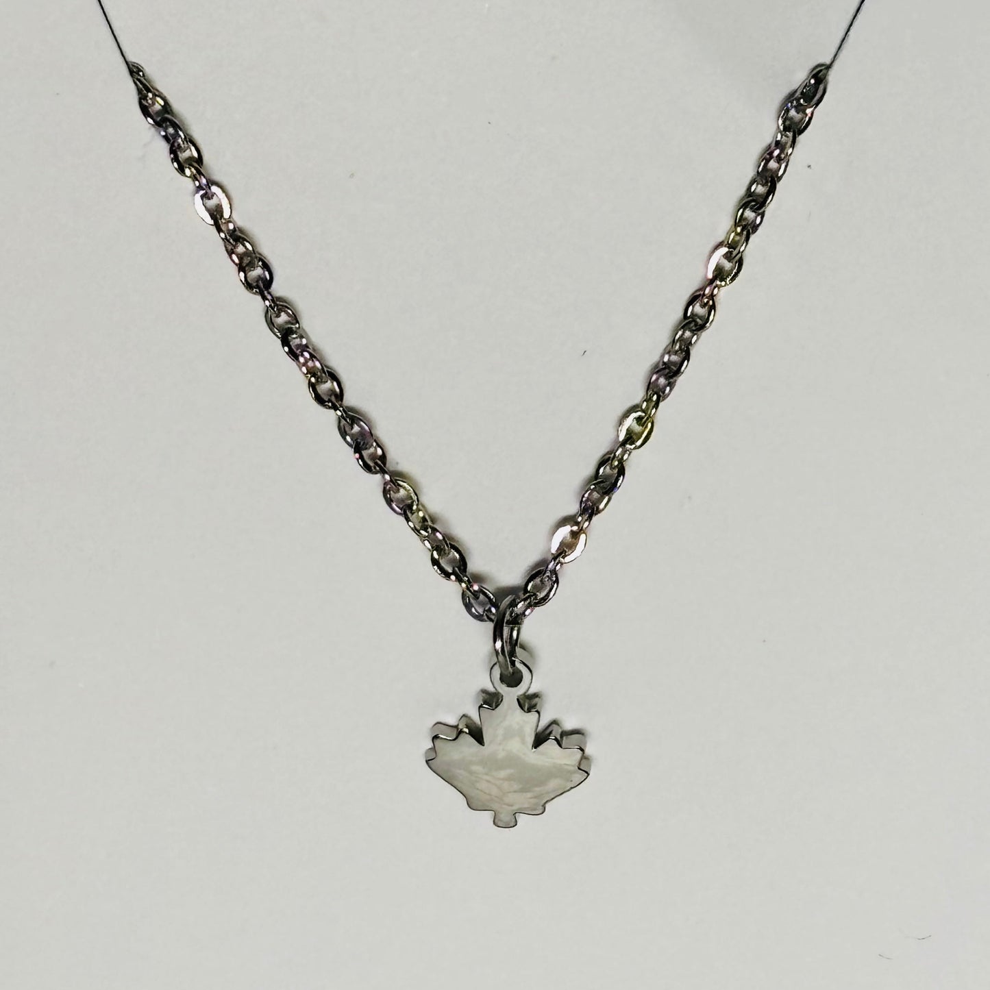 Silver Maple Leaf Necklace