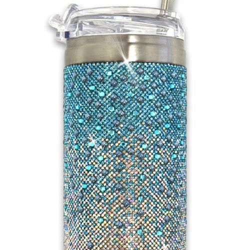 Jacqueline Kent Royal Garden Party Tumbler in Turquoise Ombre