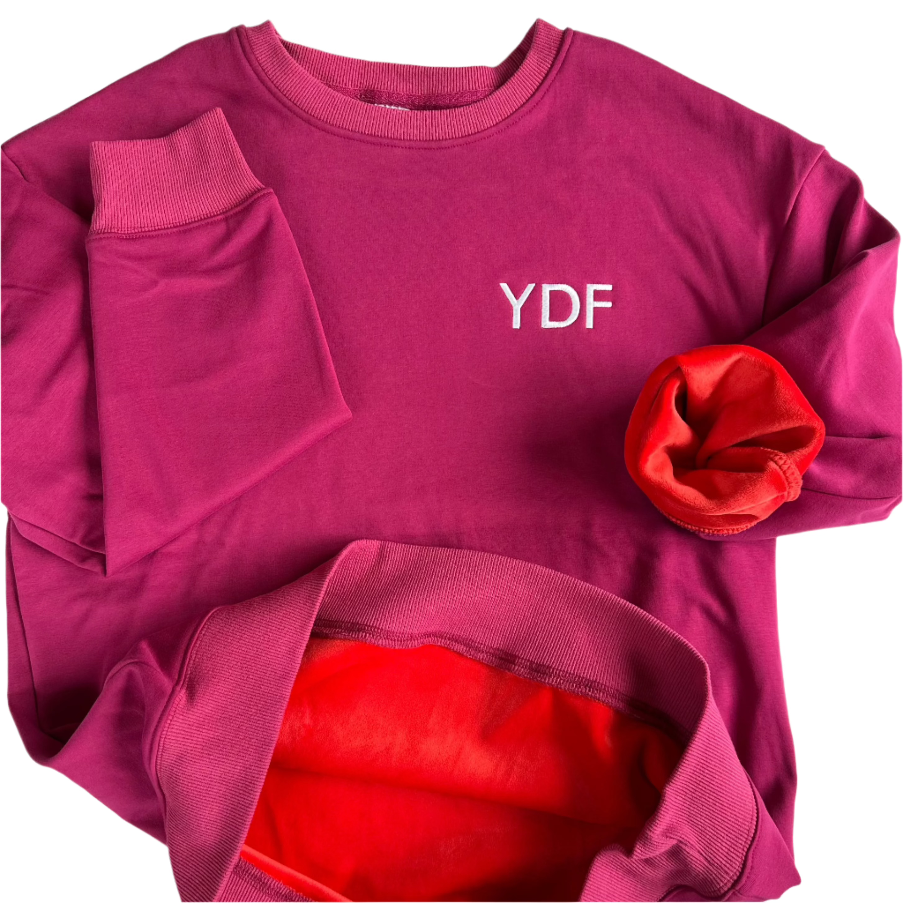 Ydf Shop YDF Cranberry left logo – Sugar Island Inc