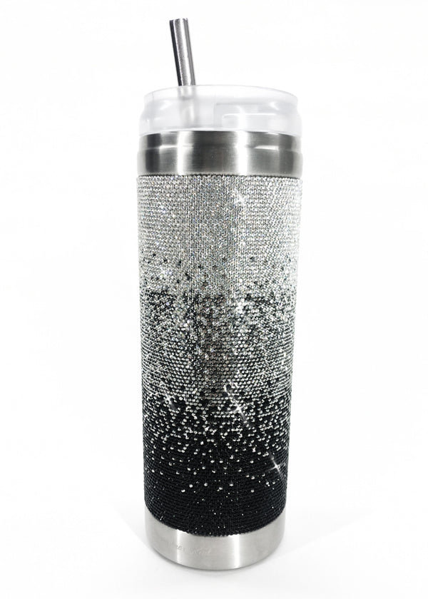 Jacqueline Kent Believe Black Ombre Diamond Crystal Tumbler JKT108.BK