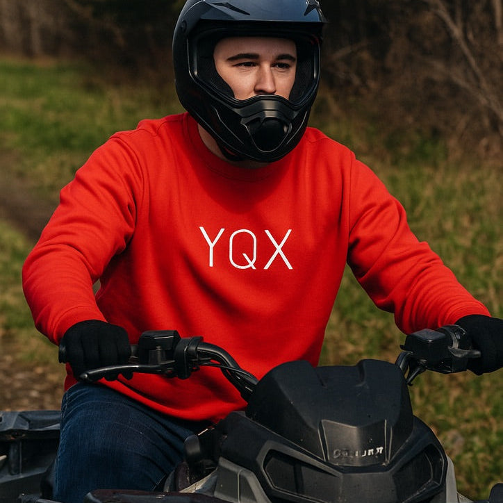 YQX Fire Red center logo