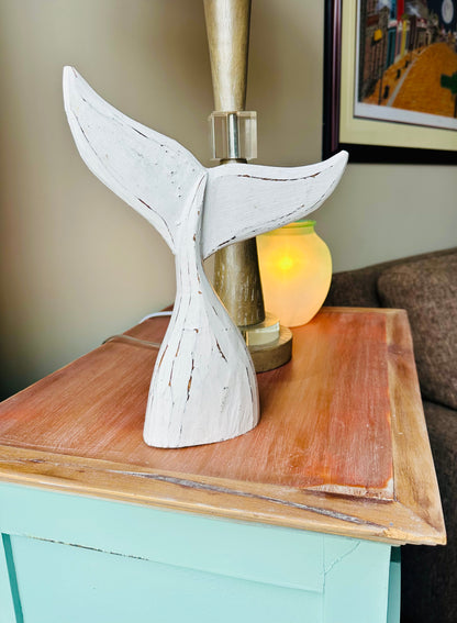 Rustic Driftwood Whale Tail (small)