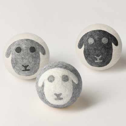 MODWOOL Felt Sheep Design Dryer Balls