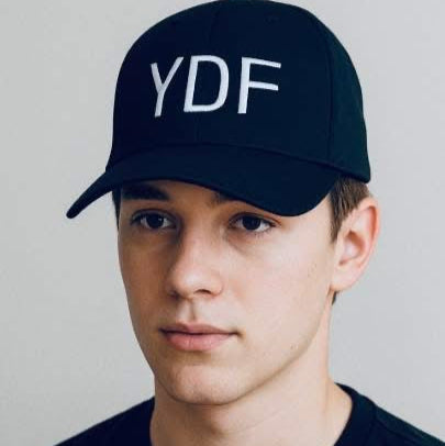 YDF Ball Cap White Logo