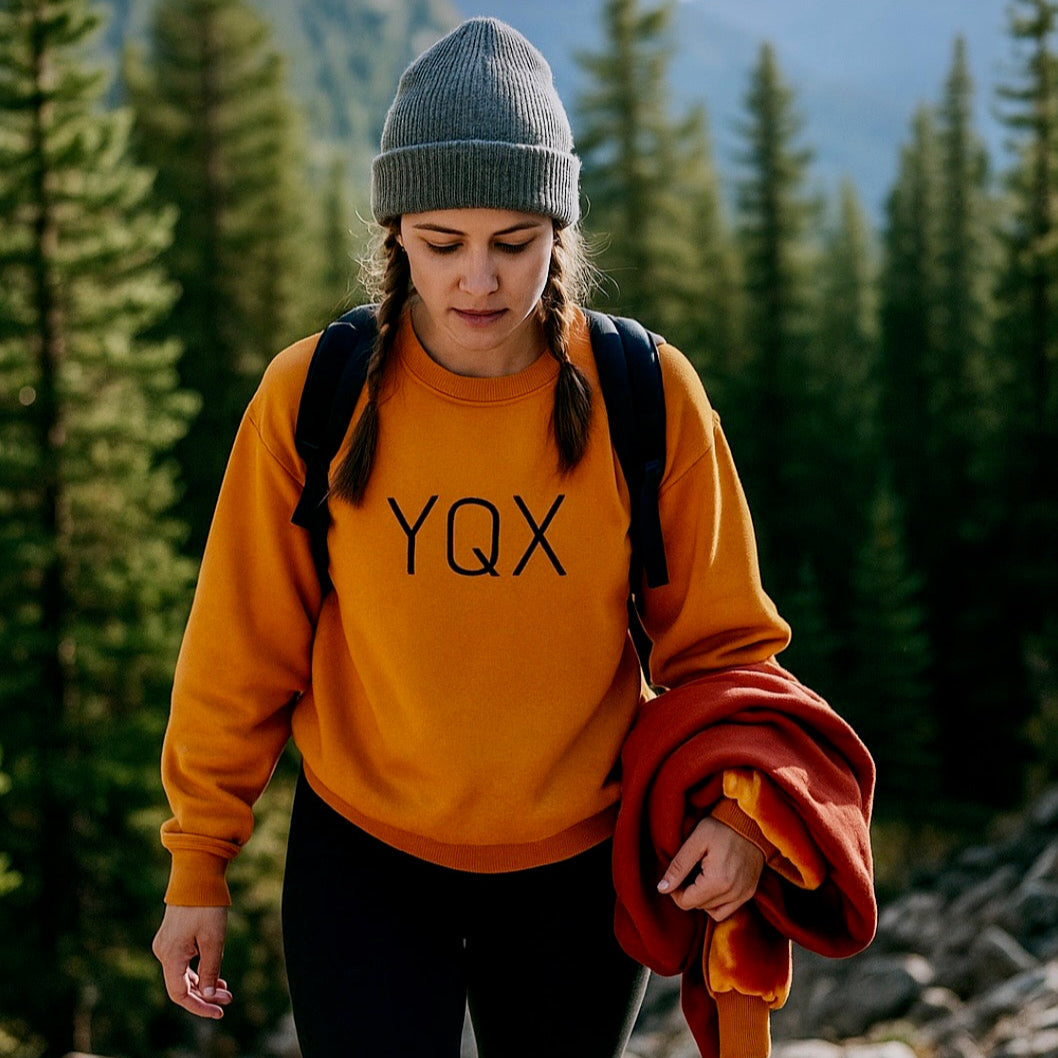 YQX Caramel center logo