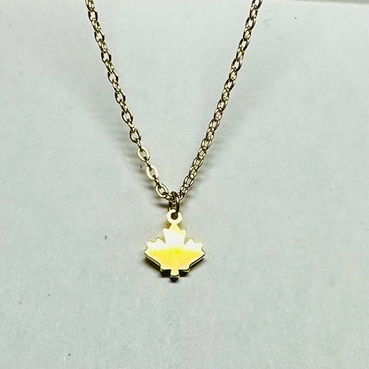 Gold Maple Leaf Necklace