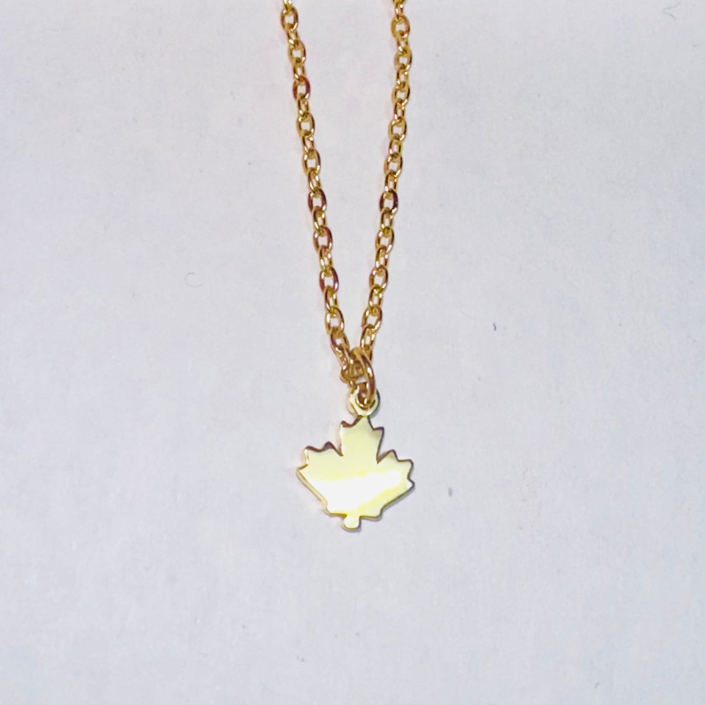 Gold Maple Leaf Necklace