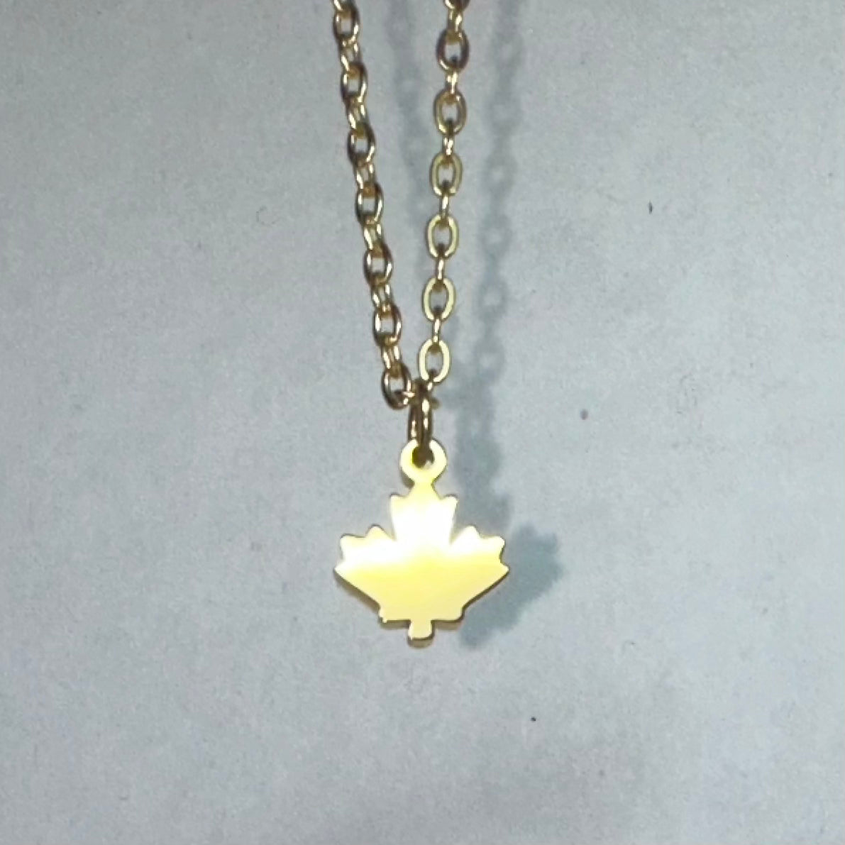 Gold Maple Leaf Necklace