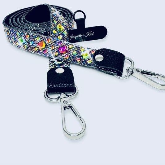 Crossbody Lanyard purple multi AB long JKL124.DKAB