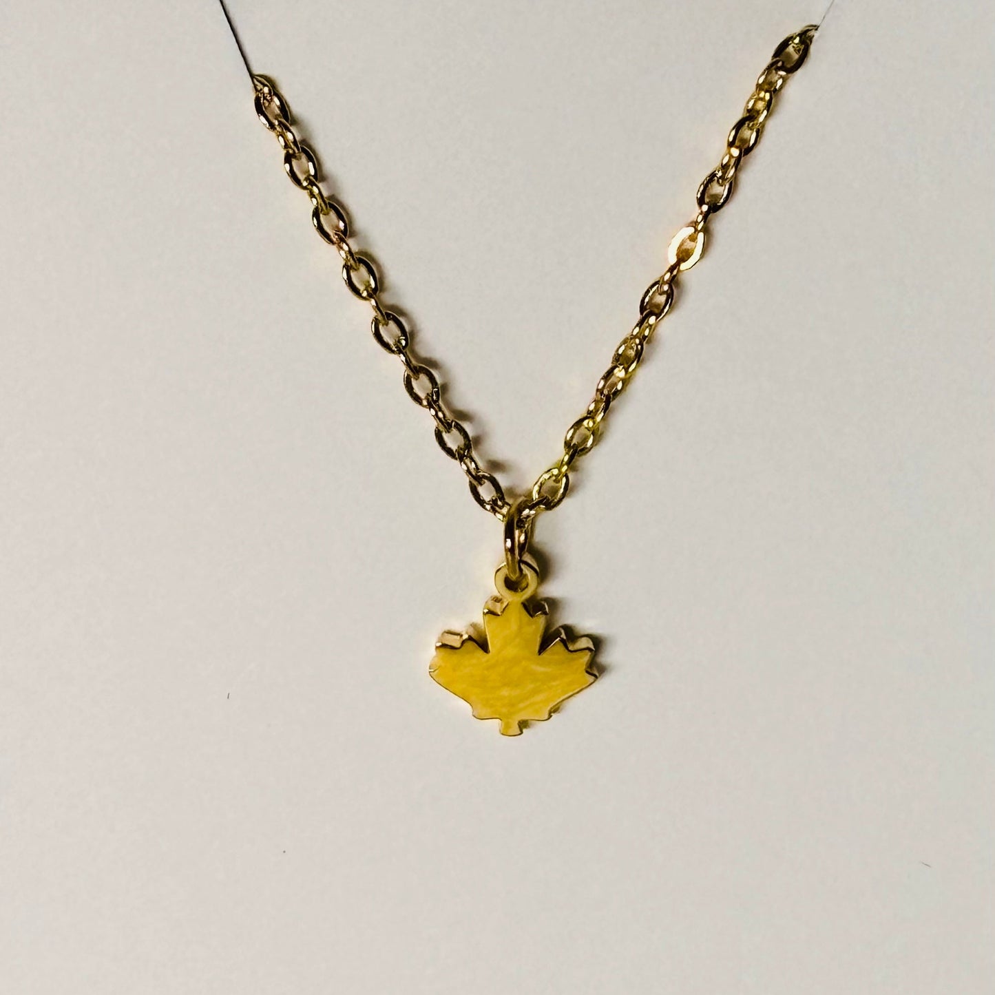 Gold Maple Leaf Necklace