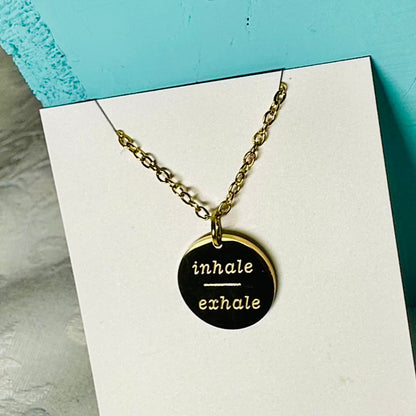 Inhale Exhale Necklace
