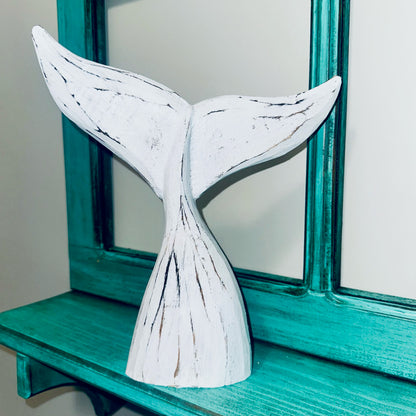 Rustic Driftwood Whale Tail (small)