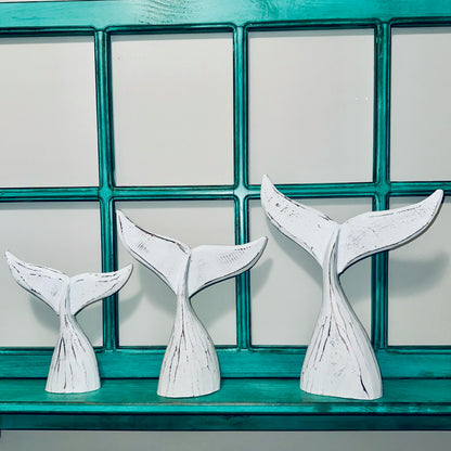Rustic Driftwood Whale Tail (medium)