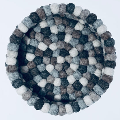 MODWOOL Felt Ball Decor Bowl Multi Natural