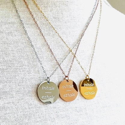 Inhale Exhale Necklace