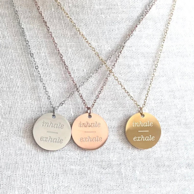 Inhale Exhale Necklace