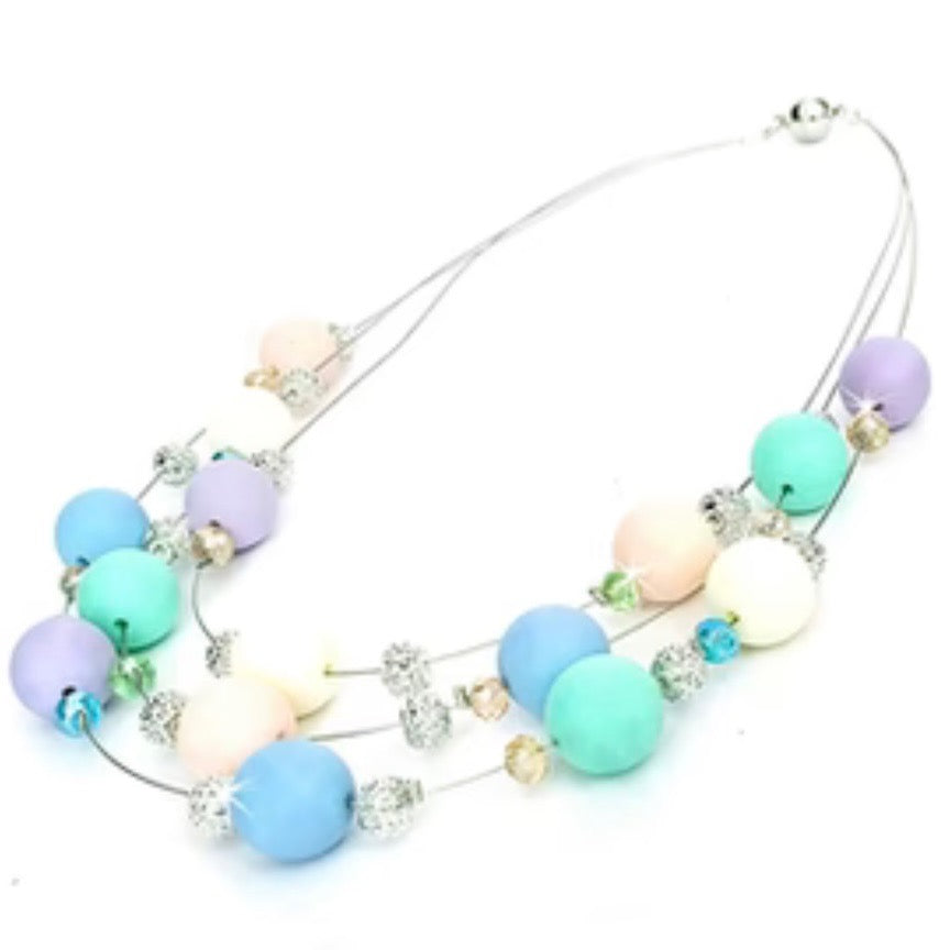 NECKLACE PASTEL BUBBLES MULTI