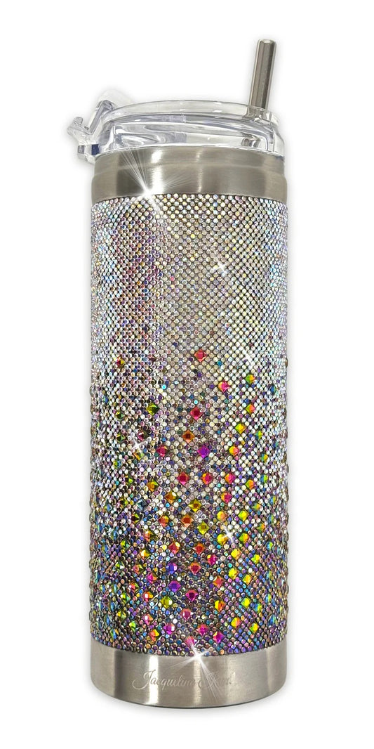 Jacqueline Crystal Purple Multi AB Tumbler