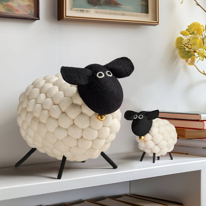 MODWOOL Felt Ball Sheep Decor - White