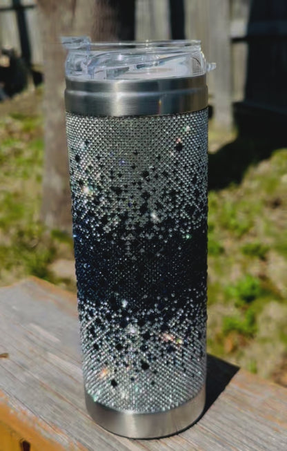 Jacqueline Kent Mariners Cross Tumbler in Navy Wave JKT108.NY