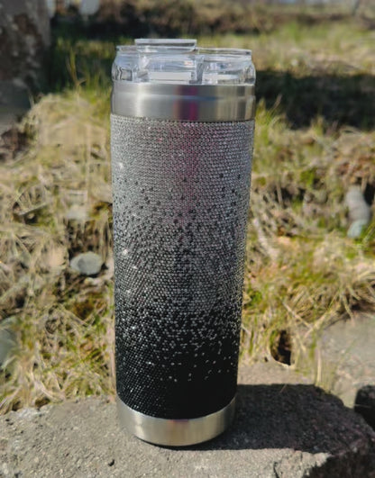 Jacqueline Kent Believe Black Ombre Diamond Crystal Tumbler JKT108.BK