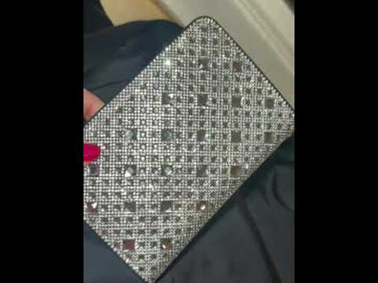 Jacqueline Kent Flower Power Passport Holder in Silver JKPP101.SI